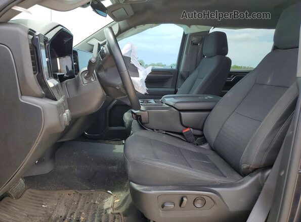 2GCUDDED1P1138282 2023 CHEVROLET SILVERADO Серый Вид салона спереди