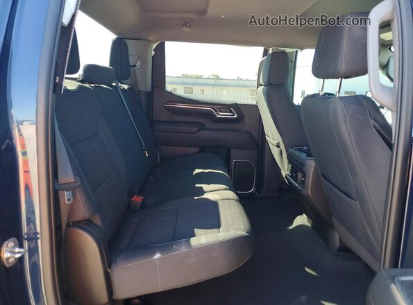 2GCUDDED3P1122441 2023 CHEVROLET SILVERADO Blue უკანა სავარძლების ხედი