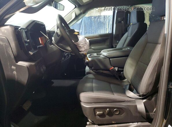 2GCUDDED3R1175725 2024 CHEVROLET SILVERADO Black Widok wnętrza z przodu