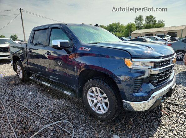 2GCUDDED4N1505883 2022 CHEVROLET SILVERADO Синий Передняя правая четверть