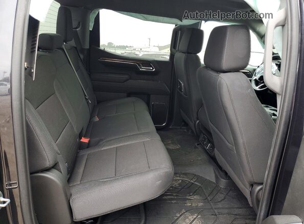 2GCUDDED5R1242938 2024 CHEVROLET SILVERADO Black Rear seats view
