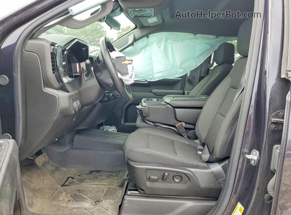 2GCUDDED5R1242938 2024 CHEVROLET SILVERADO Black Front interior view