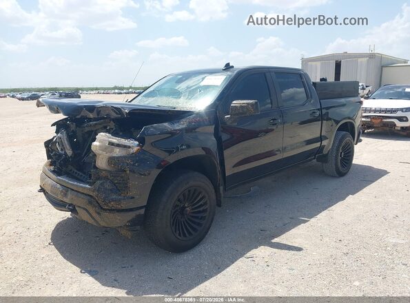 2GCUDDEDXN1518122 2022 CHEVROLET SILVERADO Black Передня ліва чверть