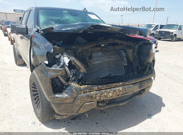 2GCUDDEDXN1518122 2022 CHEVROLET SILVERADO Black Вид спереду