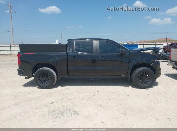 2GCUDDEDXN1518122 2022 CHEVROLET SILVERADO Black Вид задньої частини салону