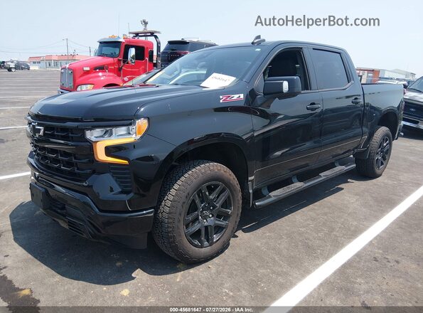 2GCUDEED0R1192617 2024 CHEVROLET SILVERADO Black Առջևի ձախ երեք քառորդ տեսարան