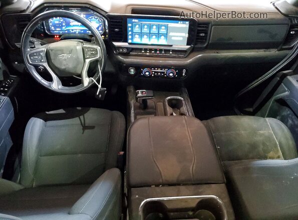 2GCUDEED1P1118975 2023 CHEVROLET SILVERADO Black Առջևի վահանակի տեսք
