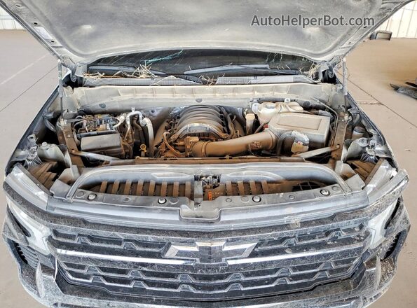2GCUDEED1P1118975 2023 CHEVROLET SILVERADO Black Սալոնի հետևի տեսք