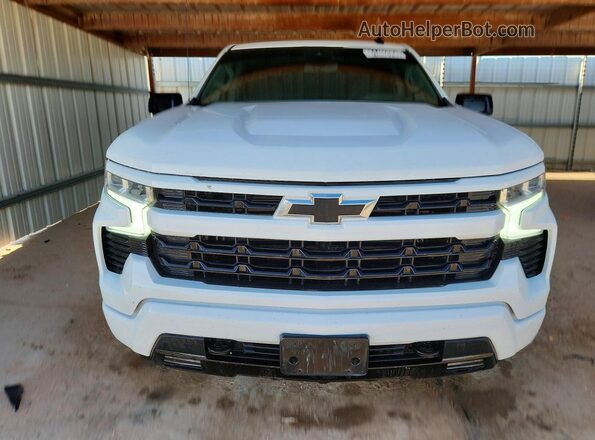 2GCUDEED1P1126445 2023 CHEVROLET SILVERADO White Widok z przodu