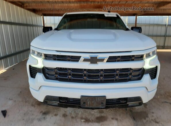 2GCUDEED1P1126445 2023 CHEVROLET SILVERADO White Widok naklejki z numerem VIN
