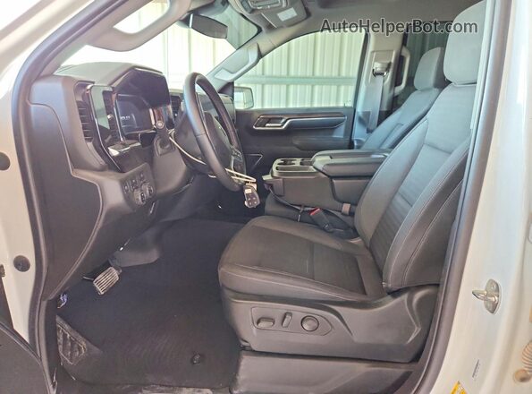 2GCUDEED1P1126445 2023 CHEVROLET SILVERADO White Widok wnętrza z przodu