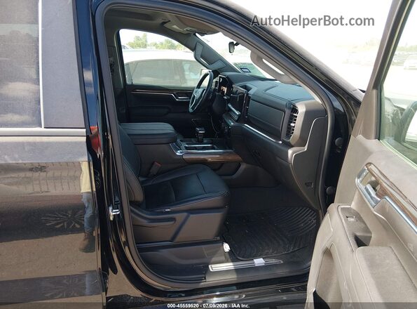 2GCUDEED6P1107423 2023 CHEVROLET SILVERADO Black წინა სალონის ხედი