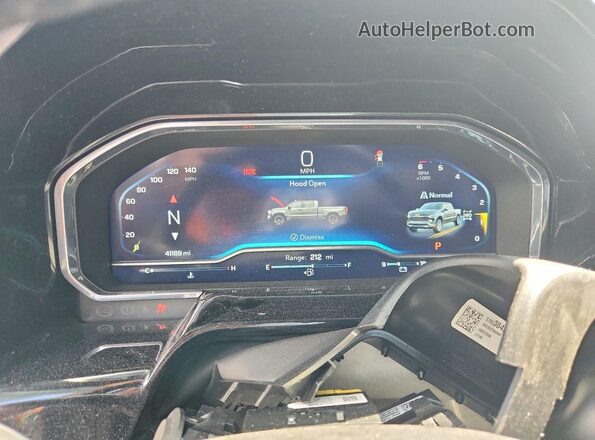 2GCUDEED6P1151857 2023 CHEVROLET SILVERADO White Instrument cluster view