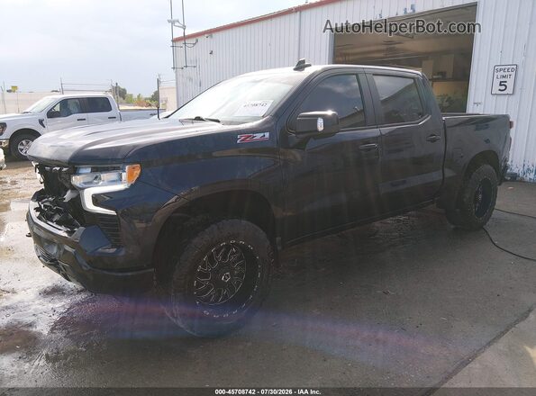 2GCUDEED8P1113594 2023 CHEVROLET SILVERADO Черный Передняя левая четверть