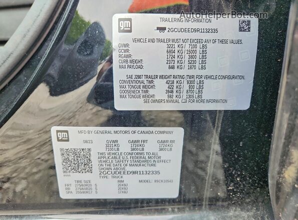 2GCUDEED9R1132335 2024 CHEVROLET SILVERADO Black Widok komory silnika