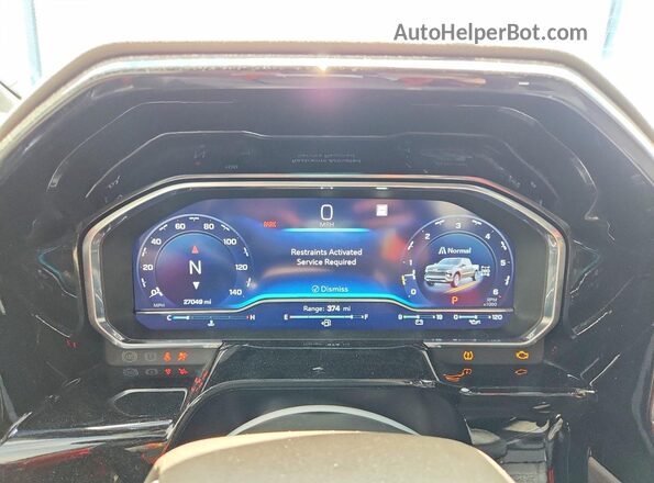 2GCUDGED1N1503817 2022 CHEVROLET SILVERADO White Vista del cuadro de instrumentos