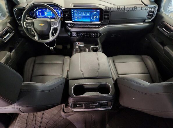 2GCUDGED2P1151169 2023 CHEVROLET SILVERADO Gray Widok deski rozdzielczej
