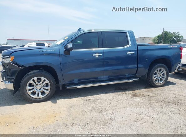 2GCUDGED3R1158540 2024 CHEVROLET SILVERADO Blue სალონის 360-გრადუსიანი ხედი