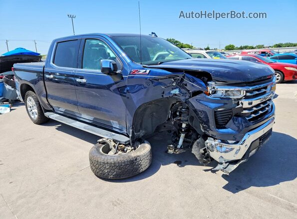 2GCUDGED7N1501666 2022 CHEVROLET SILVERADO Blue Передня права чверть