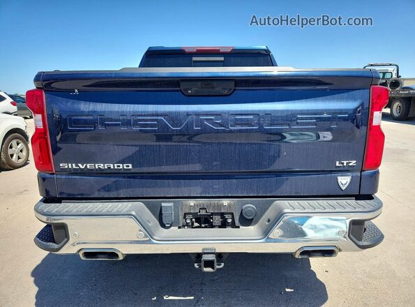 2GCUDGED7N1501666 2022 CHEVROLET SILVERADO Blue Вид ззаду