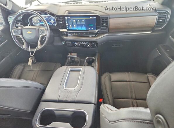 2GCUDJED2N1500633 2022 CHEVROLET SILVERADO Black Widok deski rozdzielczej