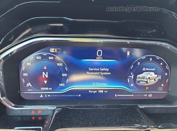 2GCUKDED2S1186677 2025 CHEVROLET SILVERADO Gray ხელსაწყოთა პანელის ხედი