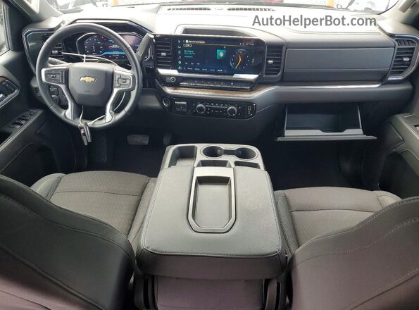 2GCUKDED6S1124019 2025 CHEVROLET SILVERADO White Widok deski rozdzielczej