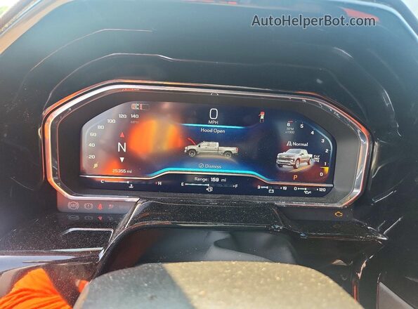 2GCUKEED2S1126937 2025 CHEVROLET SILVERADO Gray Вид щитка приладів