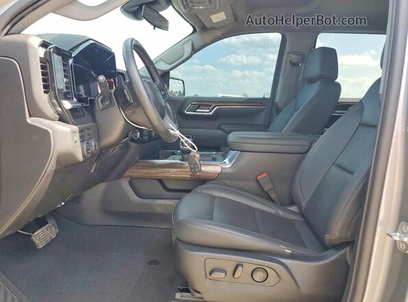 2GCUKEED2S1126937 2025 CHEVROLET SILVERADO Gray წინა სალონის ხედი