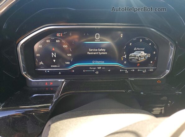2GCUKEED2S1184031 2025 CHEVROLET SILVERADO Black Widok zestawu wskaźników