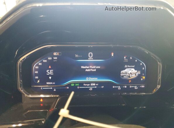 2GCUKEED4S1167733 2025 CHEVROLET SILVERADO Black Instrument cluster view