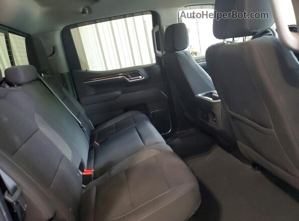 2GCUKEED4S1167733 2025 CHEVROLET SILVERADO Black Rear seats view