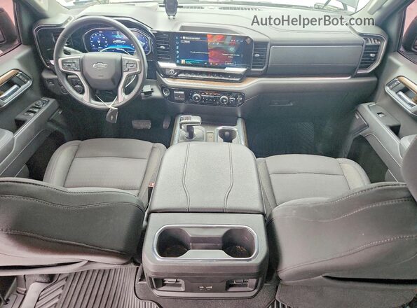 2GCUKEEDXS1199456 2025 CHEVROLET SILVERADO Black Widok deski rozdzielczej