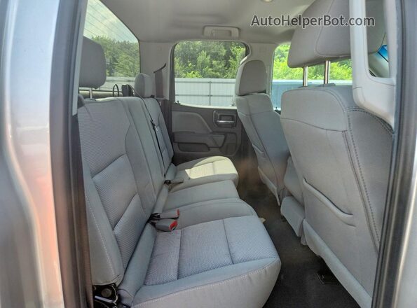2GCVKMEC4K1240542 2019 CHEVROLET SILVERADO Silver Rear seats view