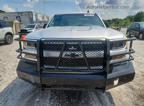 2GCVKMEC4K1240542 2019 CHEVROLET SILVERADO Silver Front view