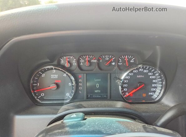 2GCVKMEC4K1240542 2019 CHEVROLET SILVERADO Silver Instrument cluster view