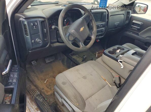 2GCVKNEC0K1182337 2019 CHEVROLET SILVERADO White Առջևի վահանակի տեսք