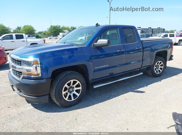 2GCVKNEC7K1175367 2019 CHEVROLET SILVERADO Blue Передня ліва чверть