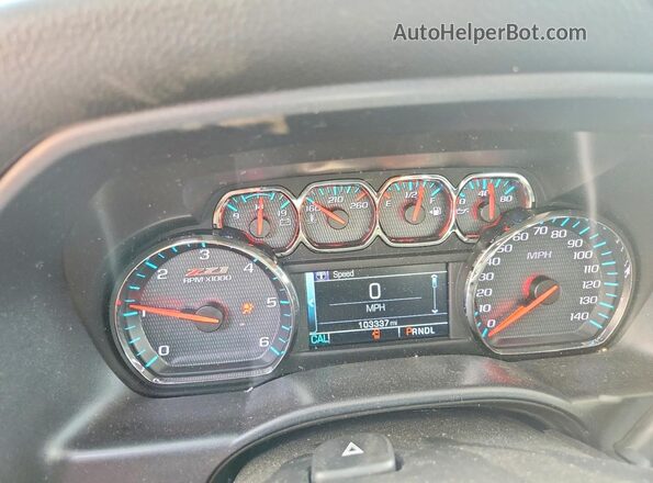 2GCVKPEC3K1193537 2019 CHEVROLET SILVERADO Черный Вид щитка приборов