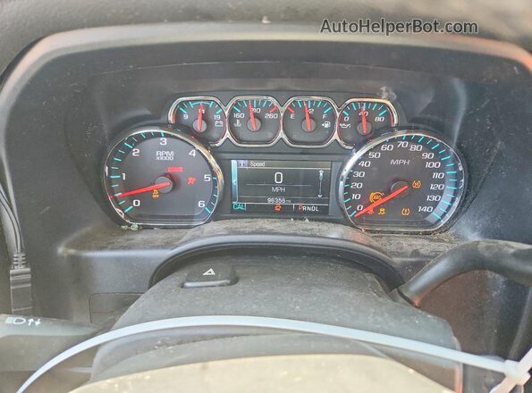2GCVKPEC4K1112657 2019 CHEVROLET SILVERADO Синий Вид щитка приборов