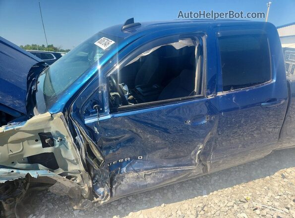 2GCVKPEC4K1112657 2019 CHEVROLET SILVERADO Синий Вид салона спереди