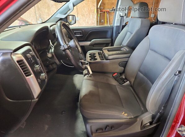 2GCVKPEC5K1206241 2019 CHEVROLET SILVERADO Maroon წინა სალონის ხედი