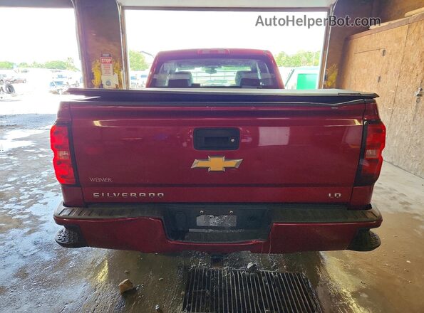 2GCVKPEC5K1206241 2019 CHEVROLET SILVERADO Maroon უკანა ხედი