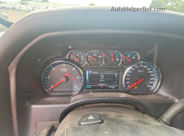 2GCVKPEC6K1108822 2019 CHEVROLET SILVERADO Black Вид щитка приладів