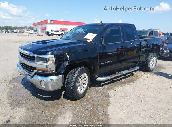 2GCVKPEC6K1124048 2019 CHEVROLET SILVERADO Черный Передняя левая четверть