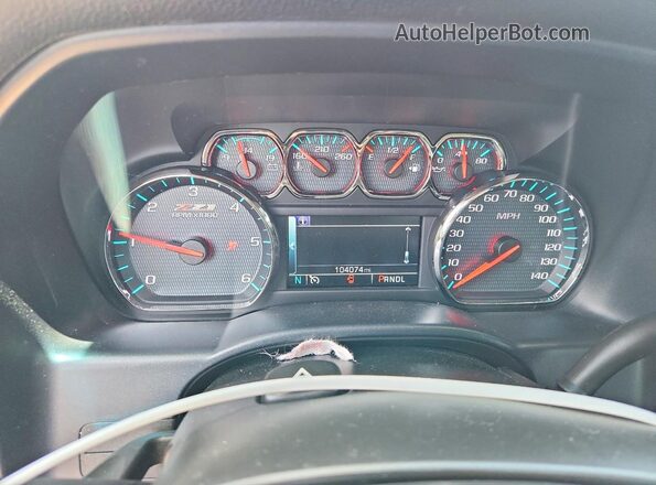 2GCVKPECXK1156565 2019 CHEVROLET SILVERADO White Vista del cuadro de instrumentos