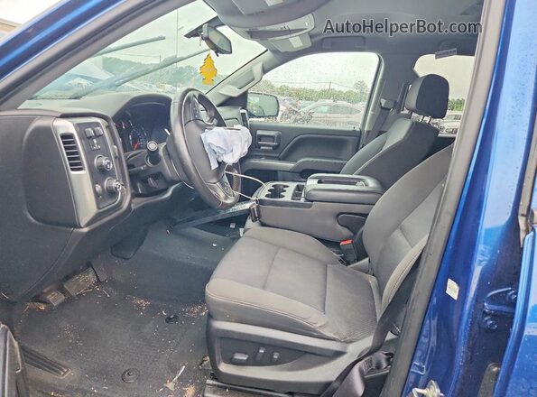2GCVKPECXK1201990 2019 CHEVROLET SILVERADO Blue Вид салону спереду