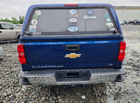 2GCVKPECXK1201990 2019 CHEVROLET SILVERADO Blue Вид ззаду