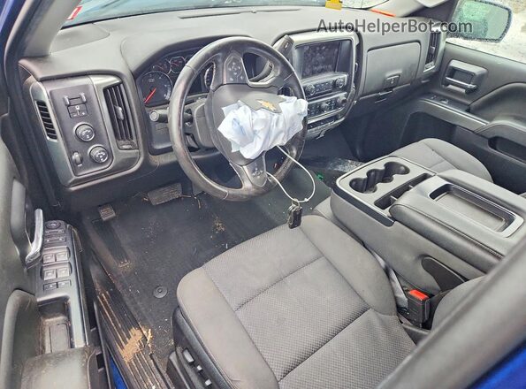 2GCVKPECXK1201990 2019 CHEVROLET SILVERADO Blue Вид панелі приладів