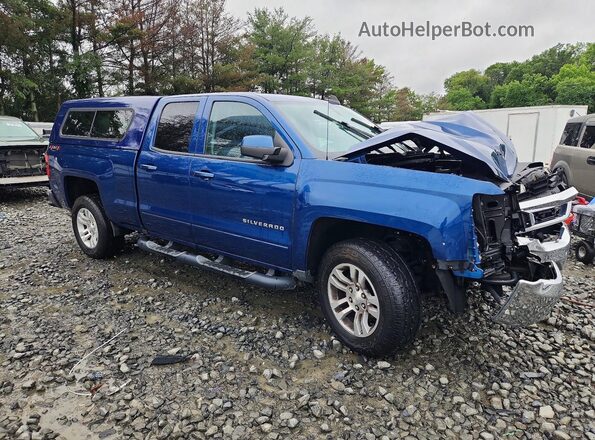 2GCVKPECXK1201990 2019 CHEVROLET SILVERADO Blue Передня права чверть